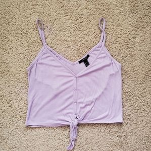 Forever 21 Lilac Cropped Top